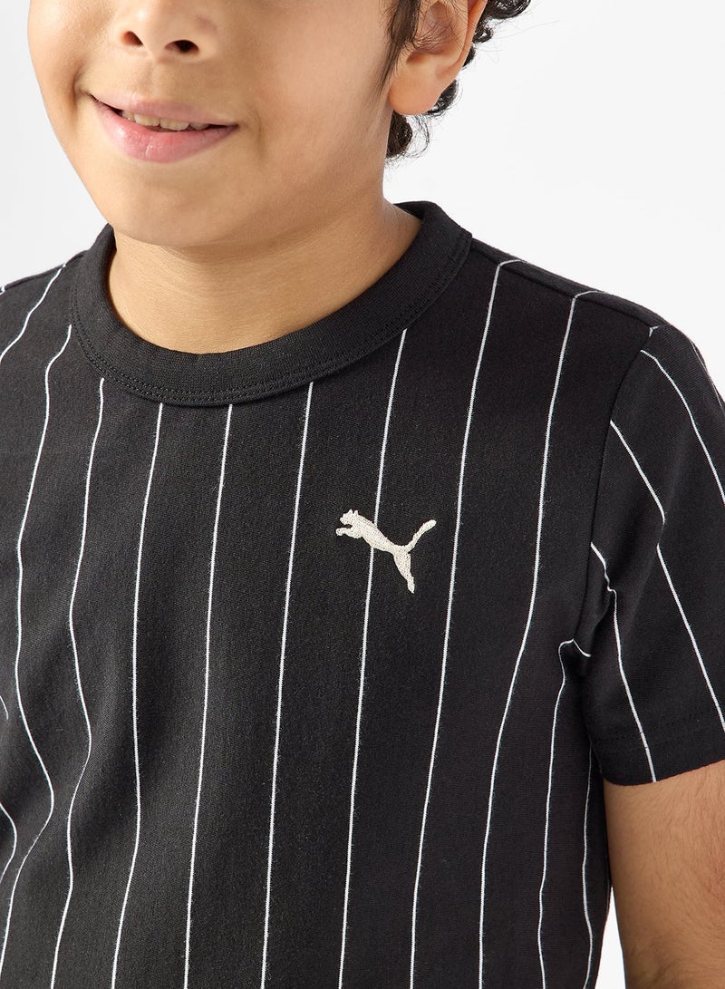 بوما تيشيرت كلاسيك مخطط للأطفال - Image 3